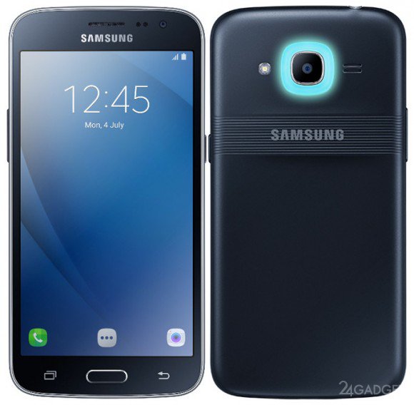 Samsung Galaxy J2 Pro - смартфон со светодиодным кольцом Smart Glow (3 фото)