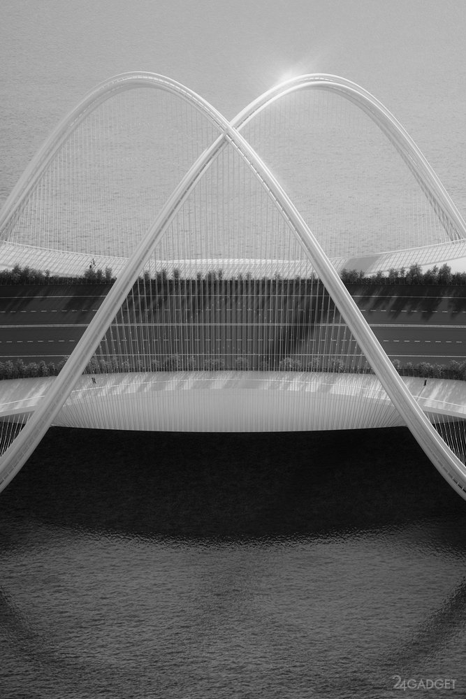 Амбициозный мост из олимпийских колец (26 фото)
