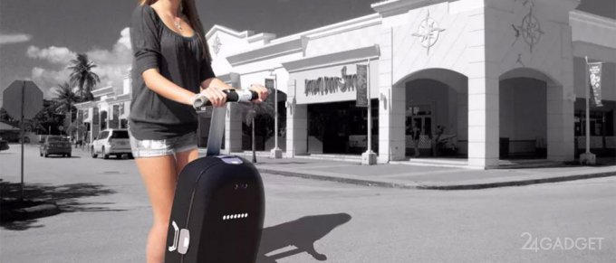 &quot;Умный&quot; чемодан и транспортное средство в одном устройстве (видео)