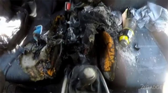 В Австралии iPhone 7 спалил автомобиль (4 фото + видео)