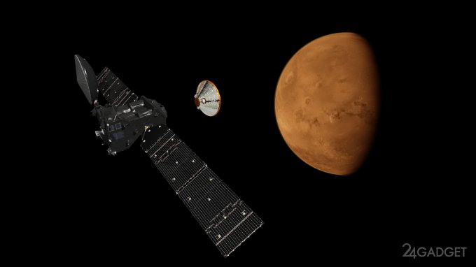 Модуль Schiaparelli молчаливо достиг поверхности Марса (2 фото + 2 видео)