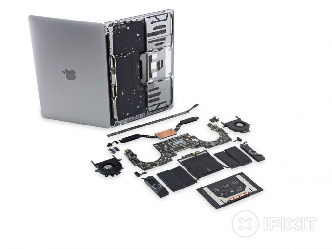 MacBook Pro c Touch Bar практически не поддается ремонту (15 фото + видео)