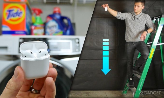 Apple AirPods испытали на прочность и водонепроницаемость (видео)