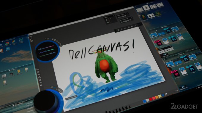 Панель Dell Canvas, как альтернатива Microsoft Surface Studio (18 фото)