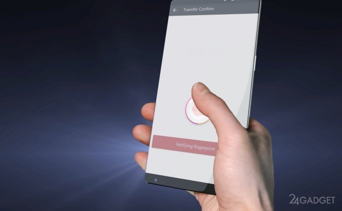 Сканер отпечатка пальца интегрируют в экран смартфона (видео)