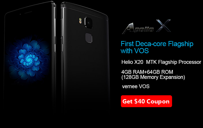 Зарезервируй Vernee Apollo X с Helio X20, 4GB RAM : возьмите купон на сумму в $40 и получите бесплатный смартфон до предпродажи!