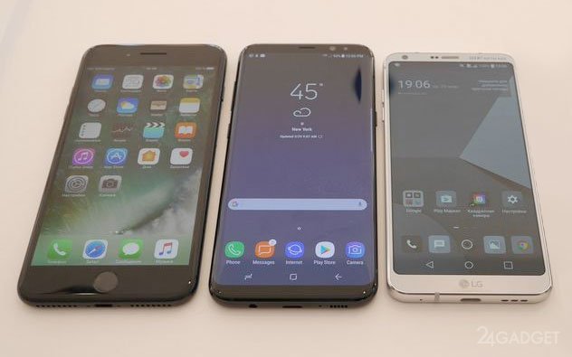 Сравнение камер Samsung Galaxy S8, LG G6 и iPhone 7 Plus (6 фото)