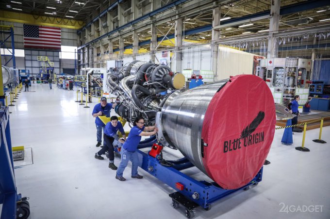 Blue Origin представил двигатель для многоразовой ракеты New Glenn (3 фото)