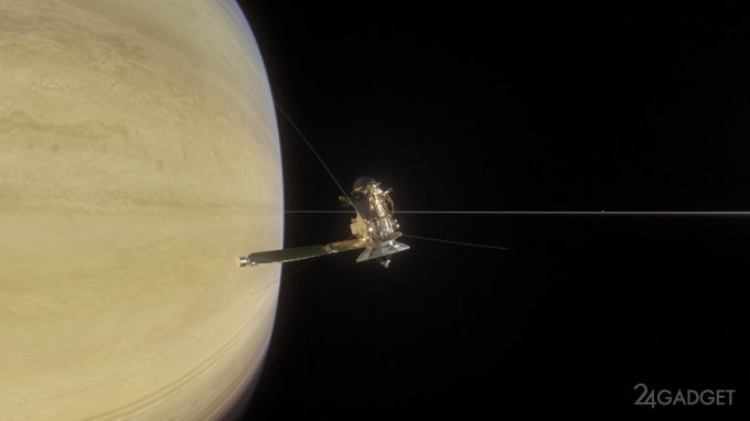«Кассини» маневрирует между Сатурном и его кольцами (видео)