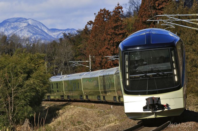Экскурсионно-круизный элитный поезд Shiki-Shima (29 фото)