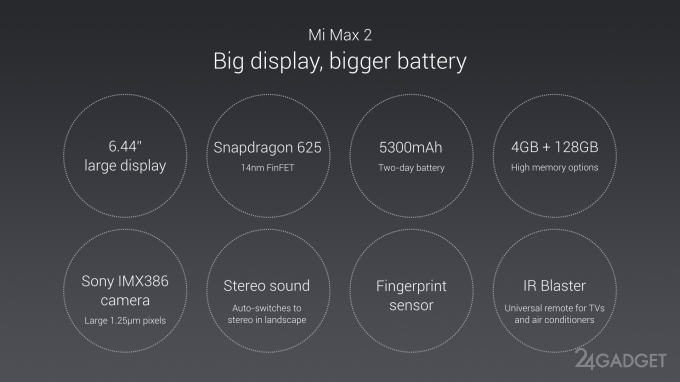 Xiaomi Mi Max 2 — планшетофон с аккумулятором на 5300 мАч (16 фото)