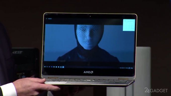 Показан ноутбук с процессором Ryzen Mobile и графикой Vega (3 фото)
