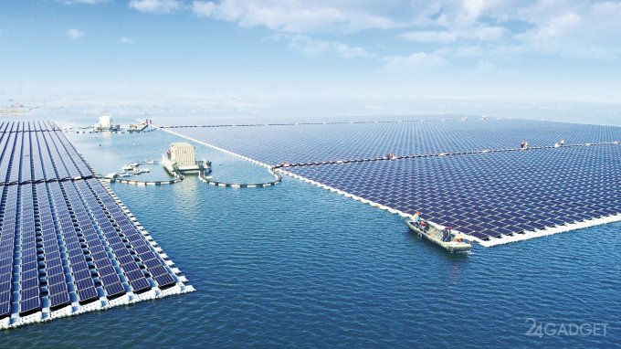 Заработала самая мощная плавучая солнечная электростанция в мире