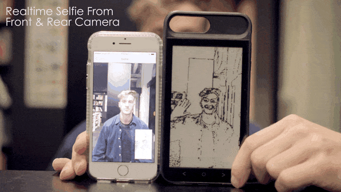Чехол с E Ink-экраном для смартфона iPhone 7 Plus (9 фото + видео)