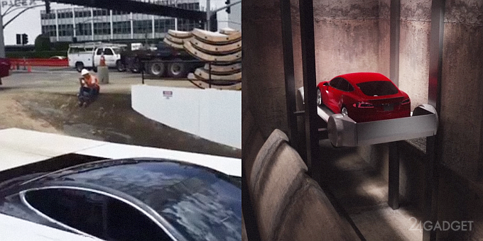 Илон Маск испытал лифт для скоростного подземного тоннеля (видео)