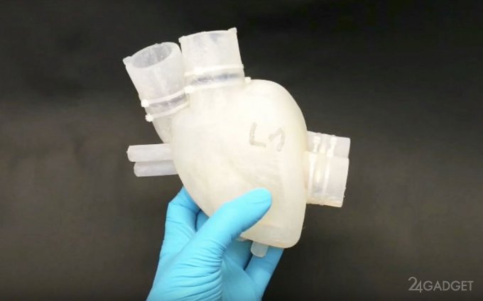 На 3D-принтере распечатали работающее силиконовое сердце (3 фото + видео)