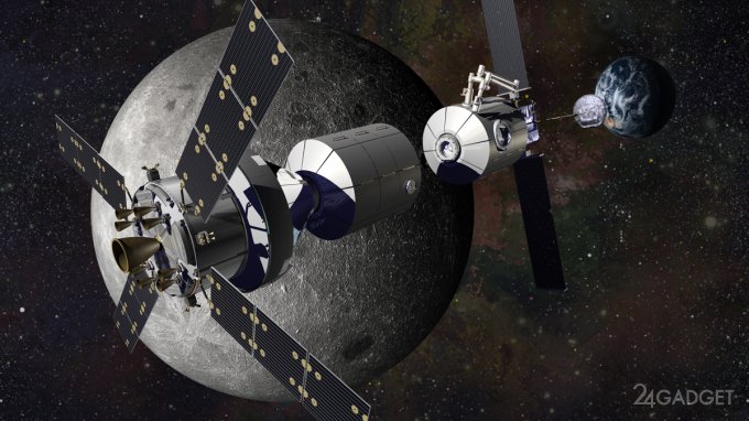 Космические агентства США и России создадут окололунную орбитальную станцию