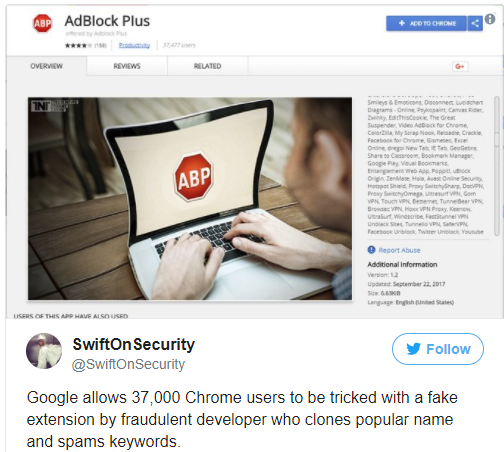 Мошенники обвели Google вокруг пальца с приложением Adblock Plus
