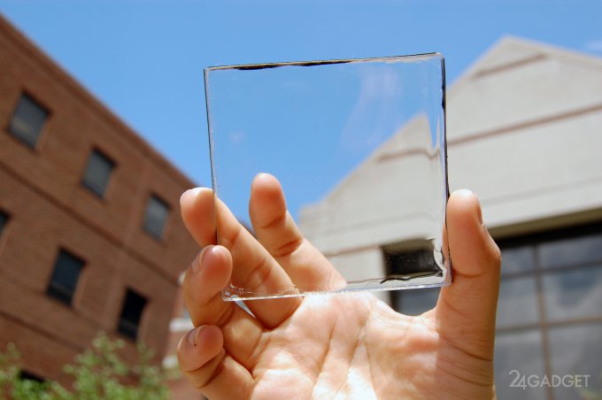 Прозрачный солнечный элемент заменит стекла в домах и машинах (3 фото)