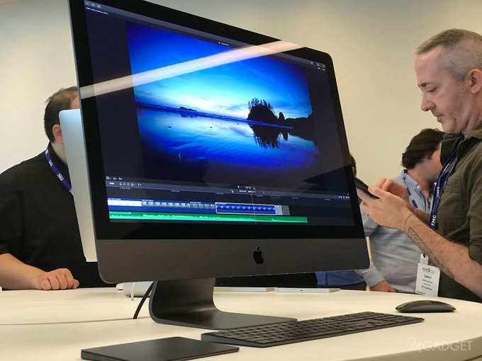 Новый Apple iMac Pro показали в действии