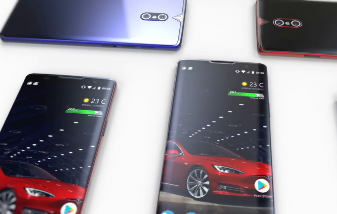 Смартфон от Tesla во всей красе (3 фото + видео)