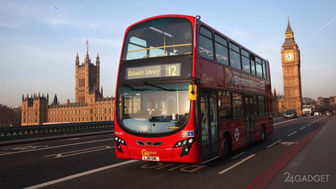 Двухэтажные лондонские автобусы ездят на топливе из кофе (3 фото + видео)