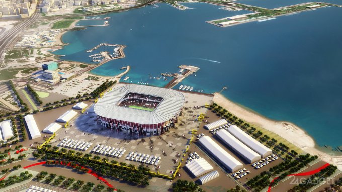 В Катаре построят разборный стадион из контейнеров