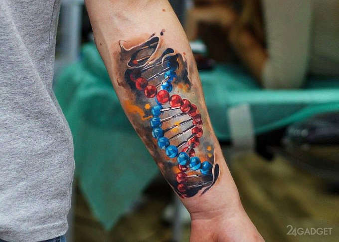 Татуировка с ДНК близкого человека