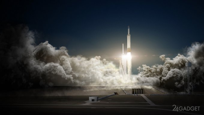 Falcon Heavy полетит к Марсу с электрокаром Tesla Roadster на борту