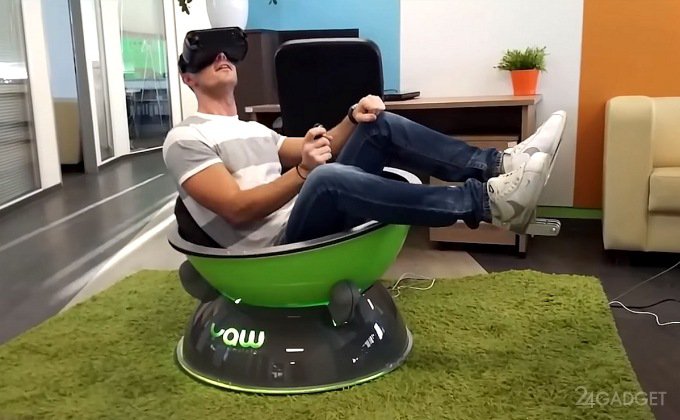 Кресло-симулятор для полного погружения в VR-реальность