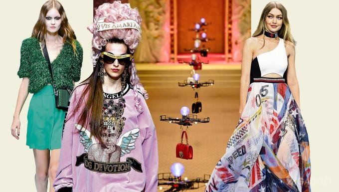 Бренд Dolce & Gabbana заменил девушек-моделей дронами (видео)