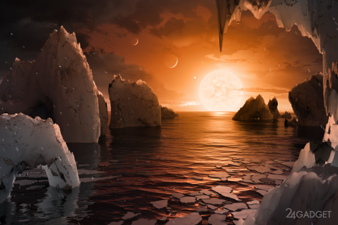 У части планет из TRAPPIST-1 масса воды превышает земной показатель