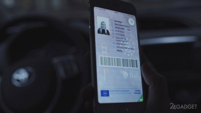 В Финляндии тестируют водительские права, размещённые в смартфоне 