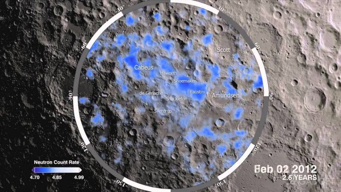 Учёные выяснили из чего состоит лёд на Луне
