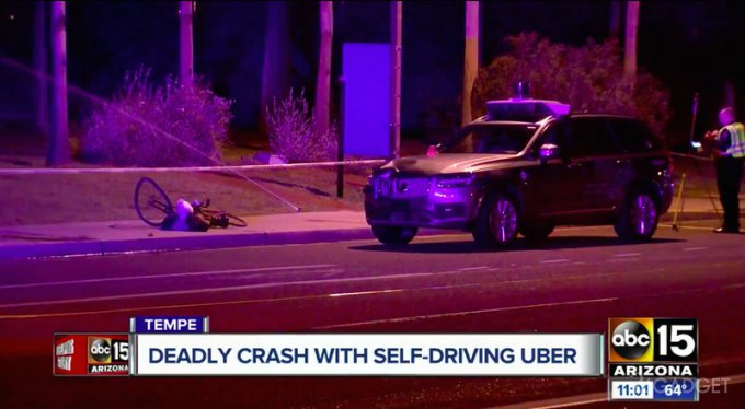 Беспилотный автомобиль Uber насмерть сбил пешехода (2 фото + видео)