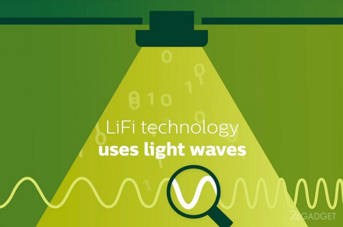 Philips тестирует технологию Li-Fi, аналогичную Wi-Fi (2 фото + видео)