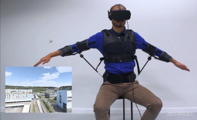 VR-очки и экзокостюм для управления дроном (5 фото + видео)