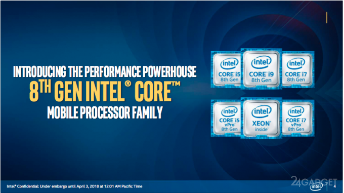 Intel представила 6-ядерный процессор Core i9 для ноутбуков (5 фото)