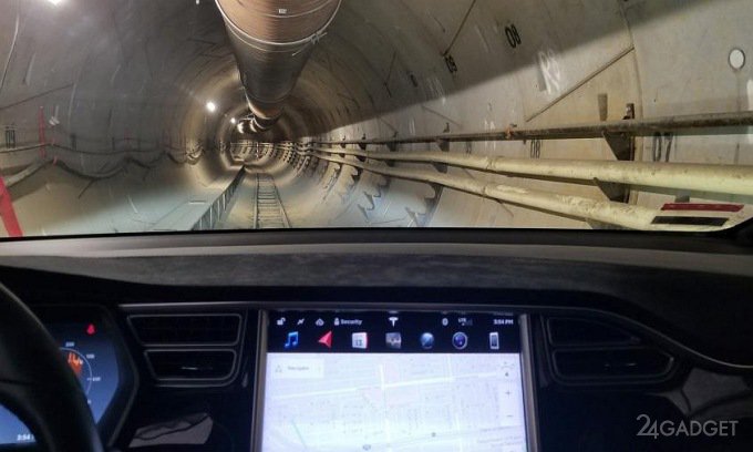 Илон Маск показал туннель под Лос-Анджелесом (видео)