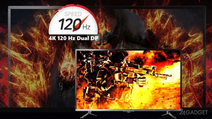 Представлен игровой 4K-монитор с частотой обновления 120 Гц (5 фото)