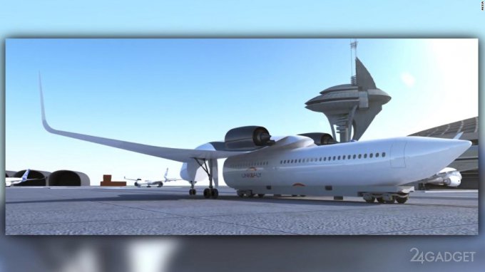 Концепция летающего поезда привлекла Boeing (4 фото + видео)