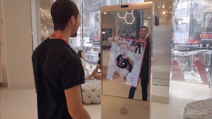 В магазине H&M умное зеркало подбирает покупателям одежду (видео)