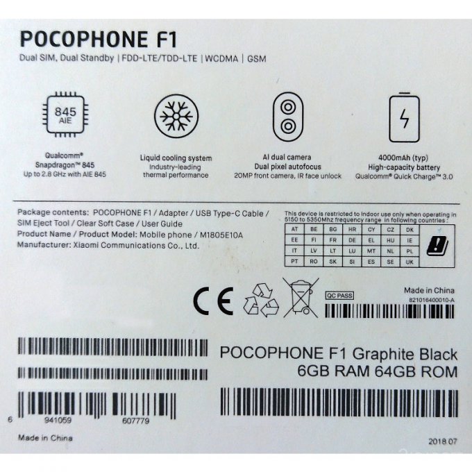 Смартфон Xiaomi Pocophone F1 появился в онлайн-магазинах до анонса (8 фото)