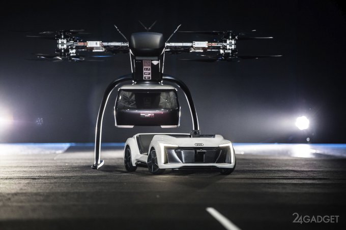 Возможности пассажирского гибрида машины и дрона показали публично (8 фото + видео)
