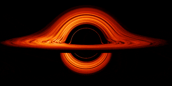 Визуализация черной дыры от NASA