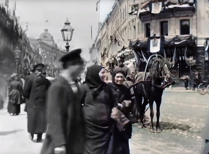 Российская империя 1896 года представлена в 4К и в цвете (видео)