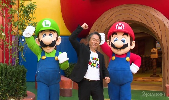 Тематический парк Super Nintendo World представлен разработчиком серии игр «Марио» (2 фото + видео)