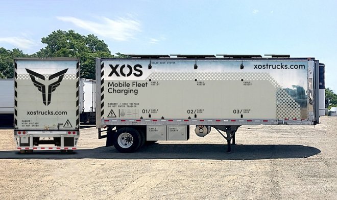 Представлена мобильная зарядная станция Xos Hub для грузовых электромобилей (2 фото)