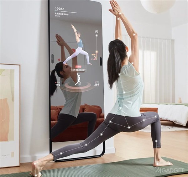 Baidu анонсировала выпуск смарт зеркал для занятия фитнесом (2 фото)