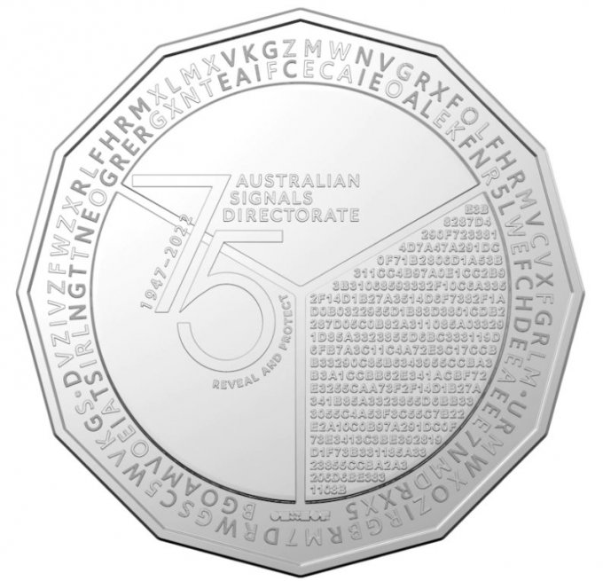 Австралийские спецслужбы выпустили монету с шифром